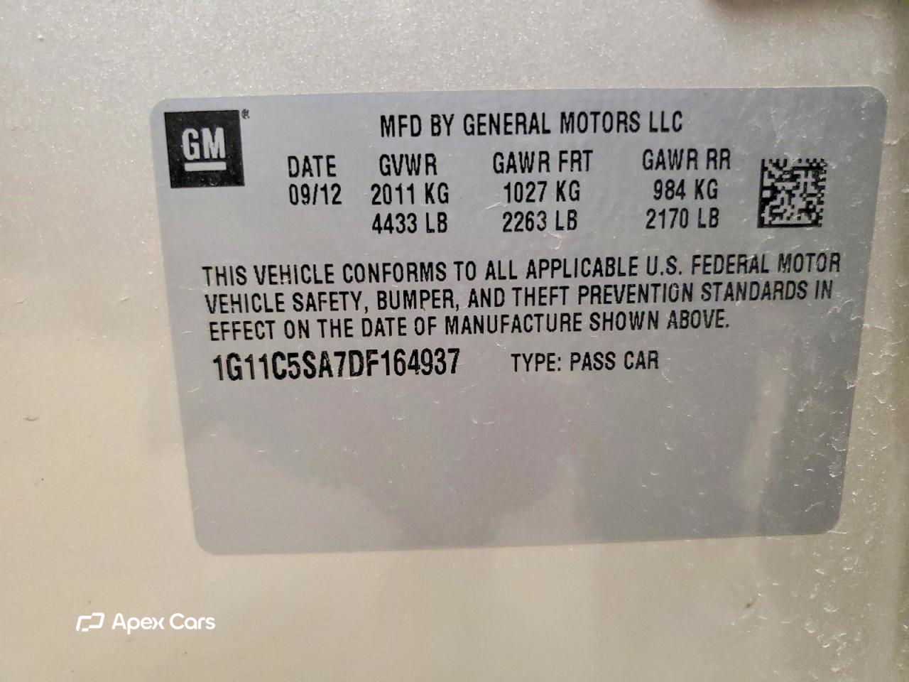 Chevrolet Malibu 2013