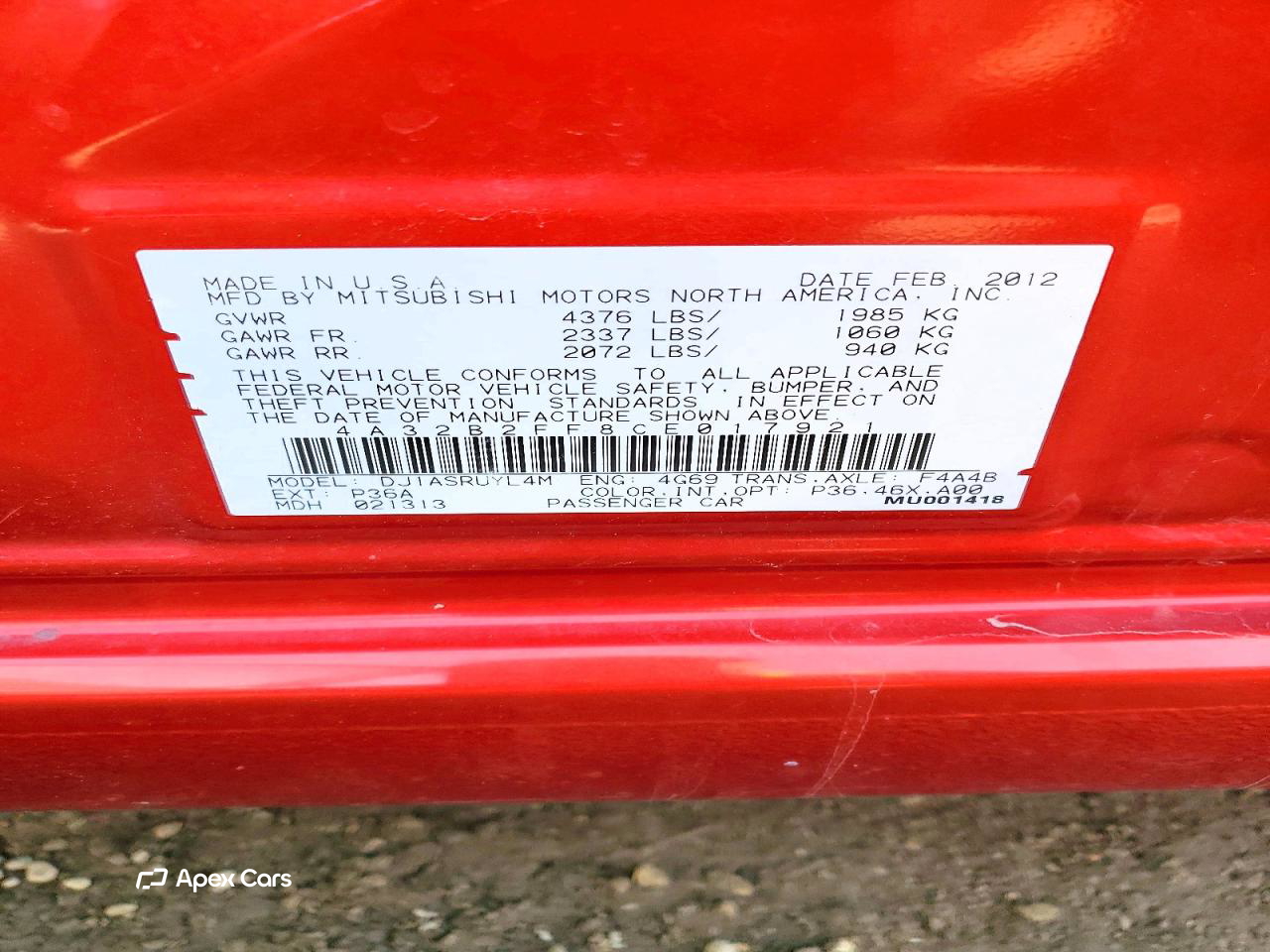 Mitsubishi Galant 2012