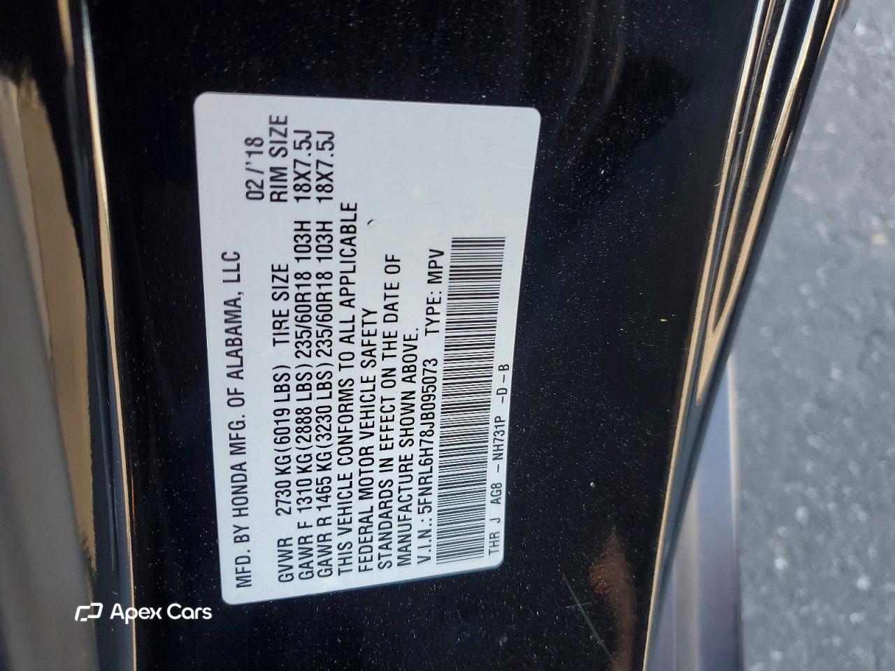 Honda Odyssey 2018