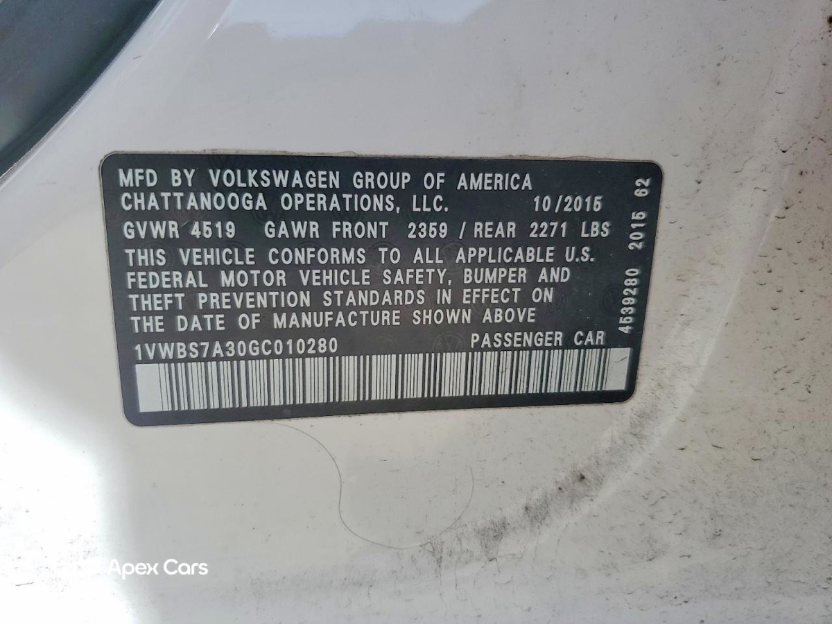 Volkswagen Passat 2016