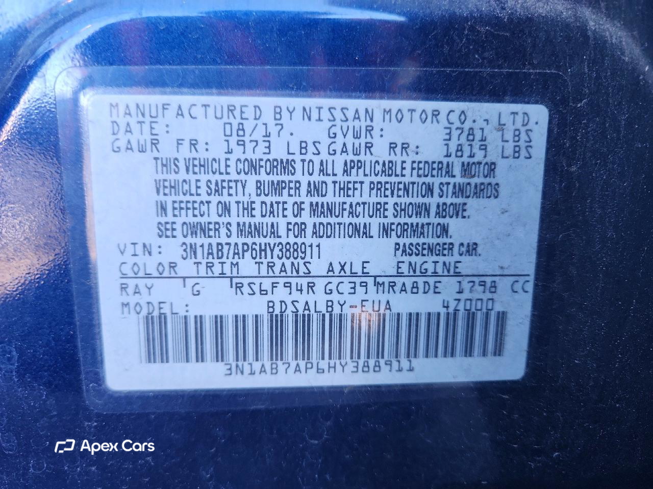 Nissan Sentra 2017