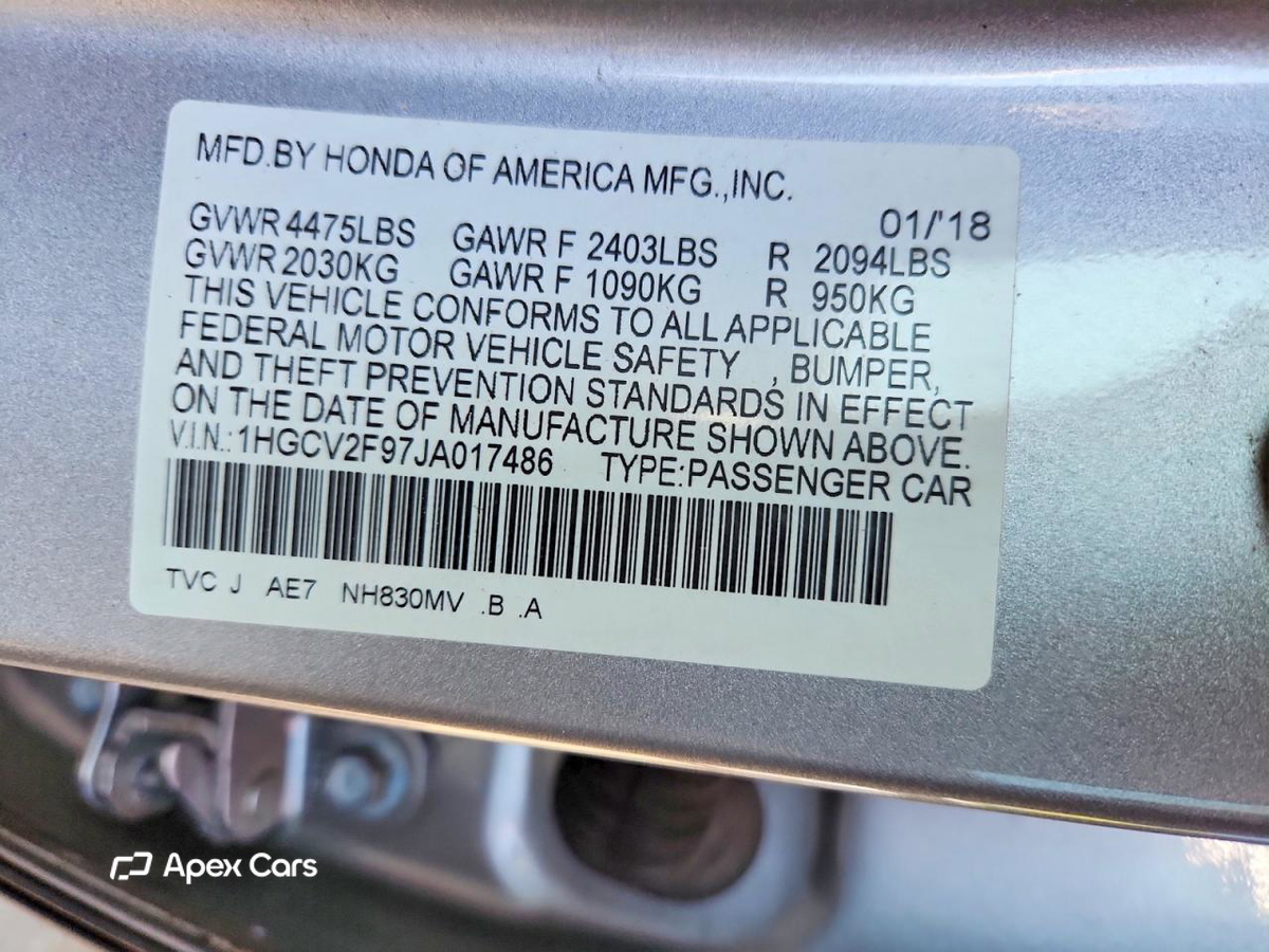 Honda Accord 2018