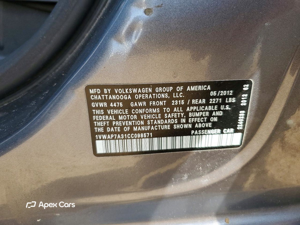 Volkswagen Passat 2012