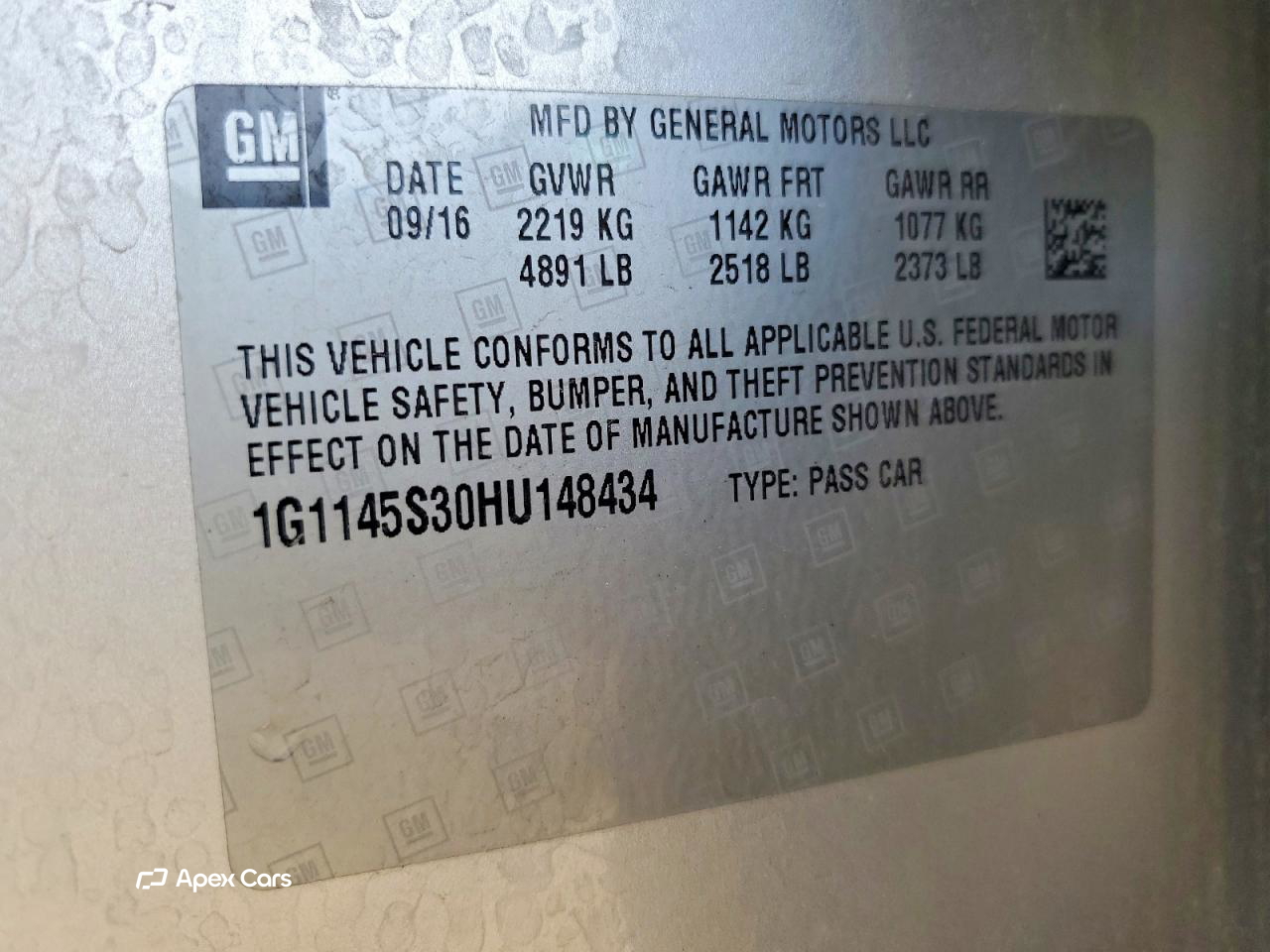 Chevrolet Impala 2017