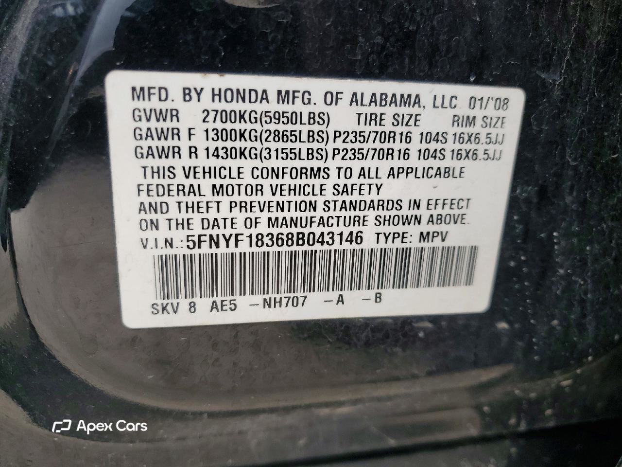 Honda Pilot 2008