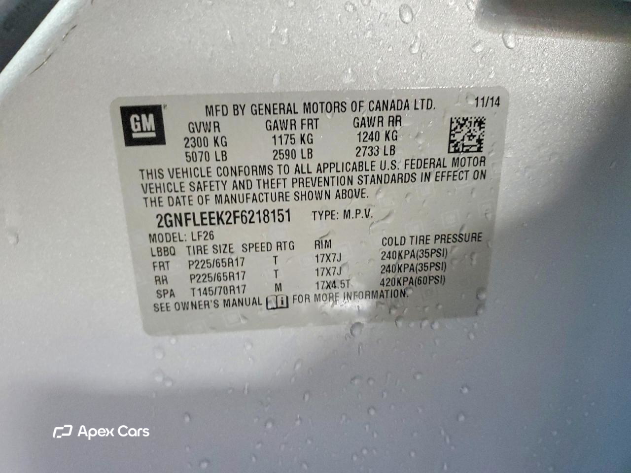 Chevrolet Equinox 2015