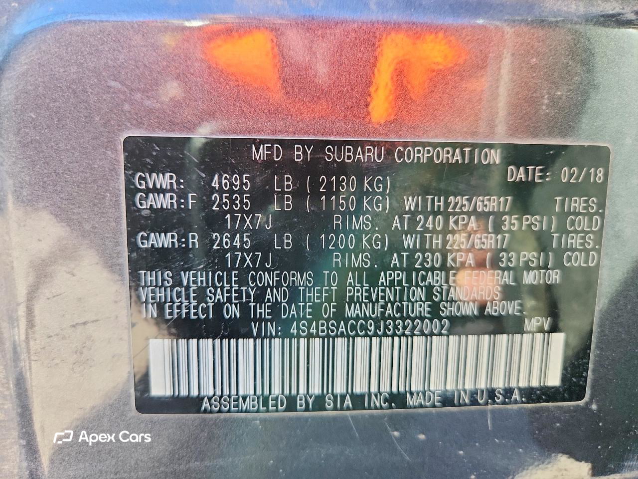 Subaru Outback 2018