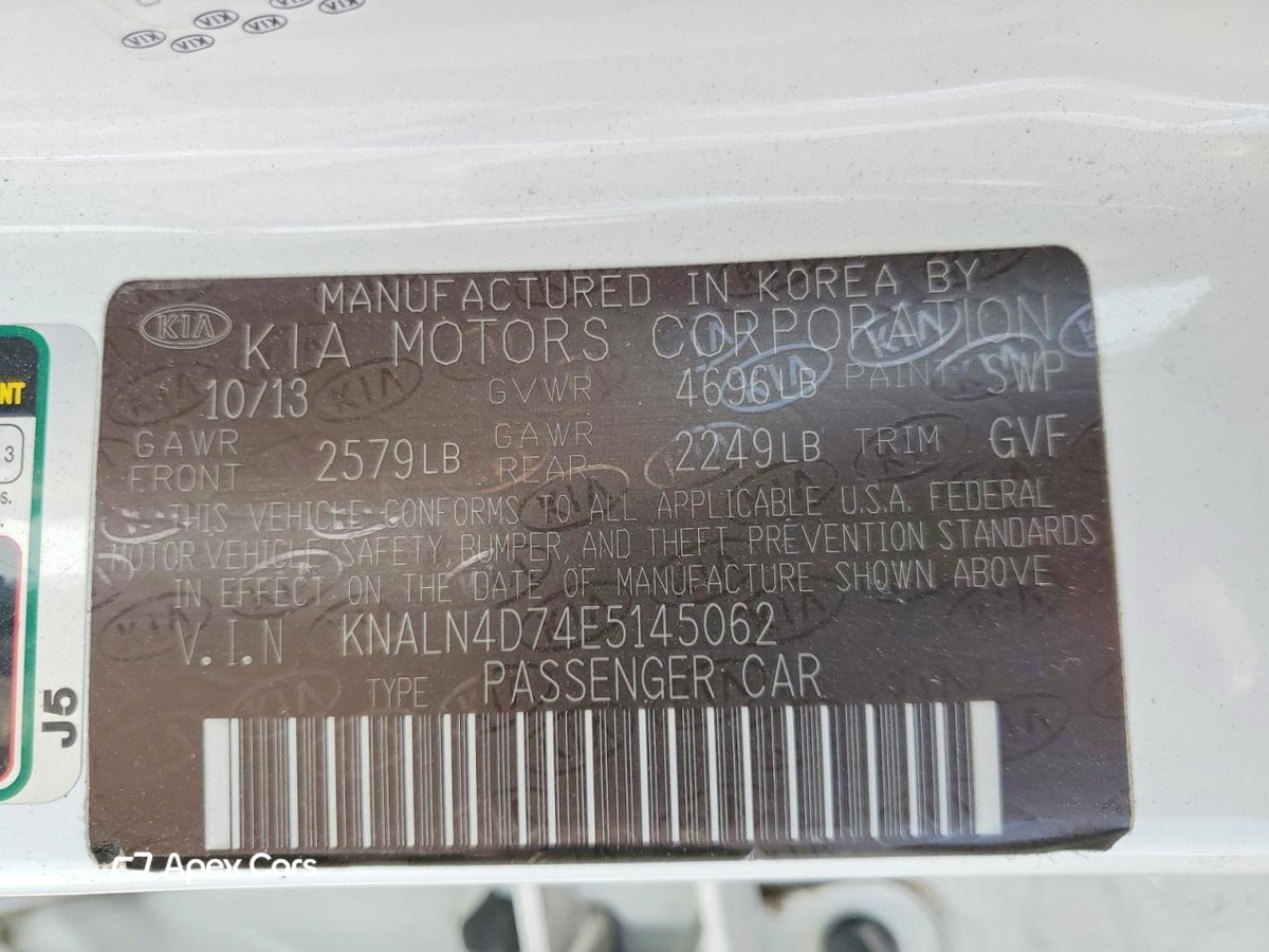 Kia Cadenza 2014