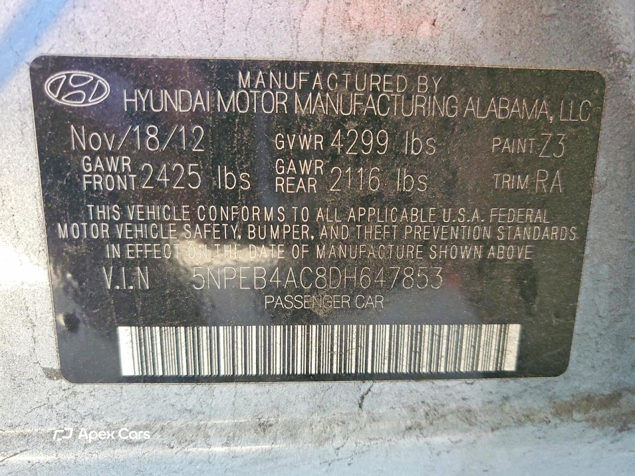 Hyundai Sonata 2013