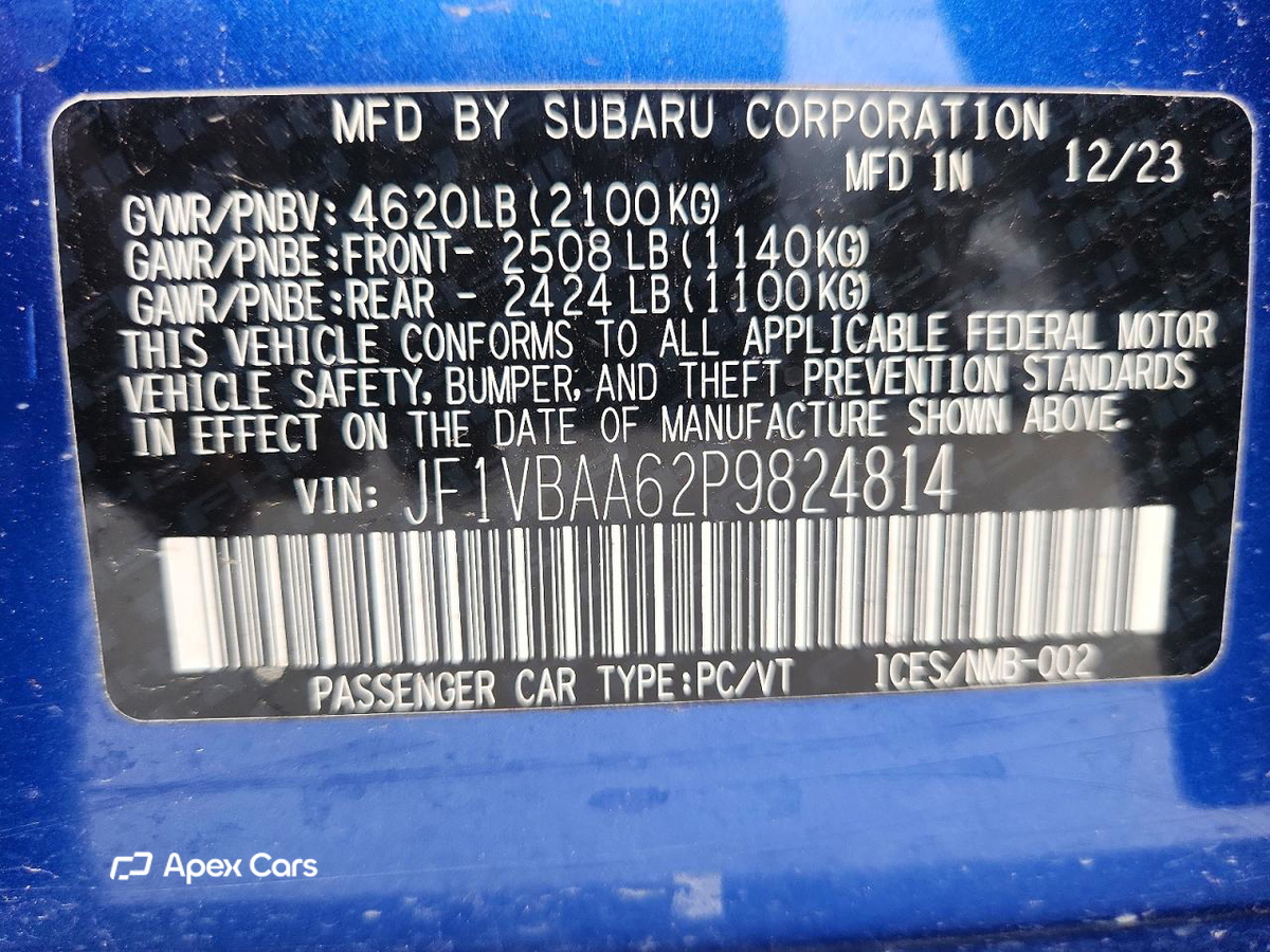 Subaru WRX 2023