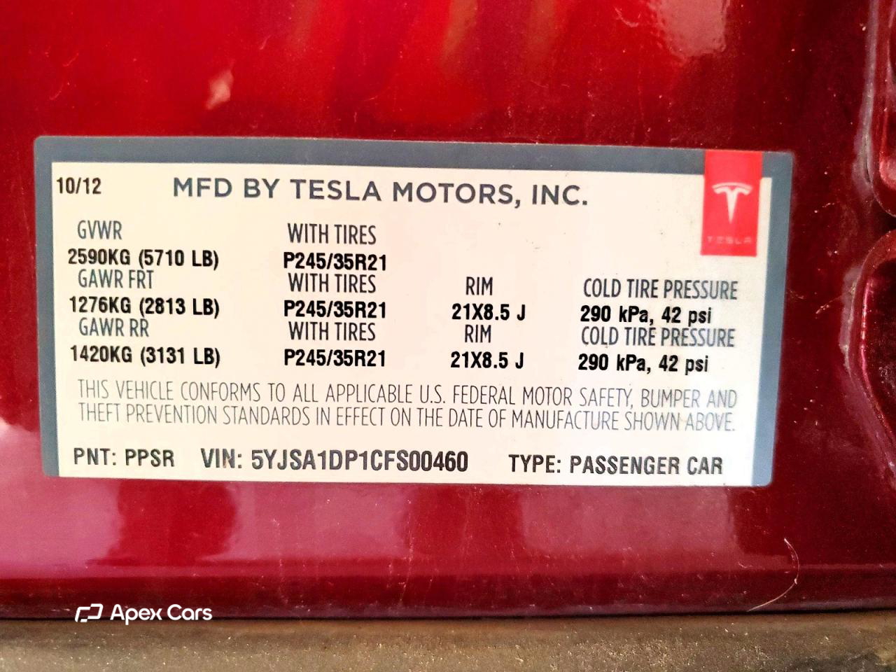 Tesla Model S 2012