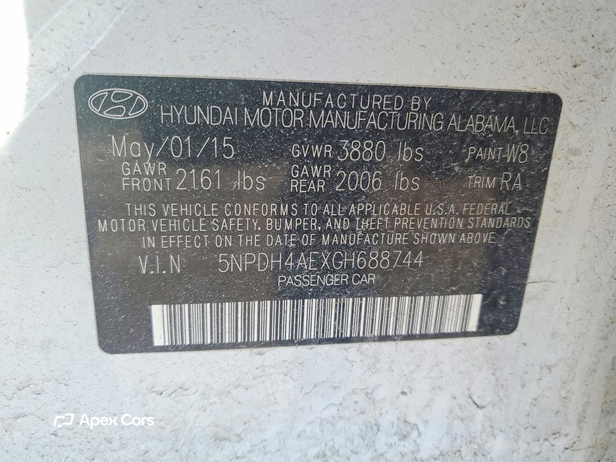 Hyundai Elantra 2016