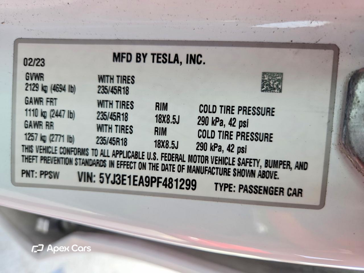 Tesla Model 3 2023