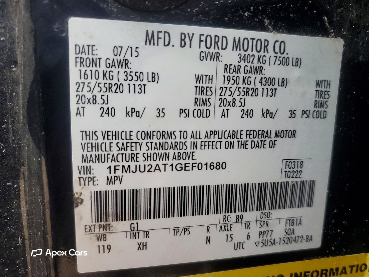 Ford Expedition 2016