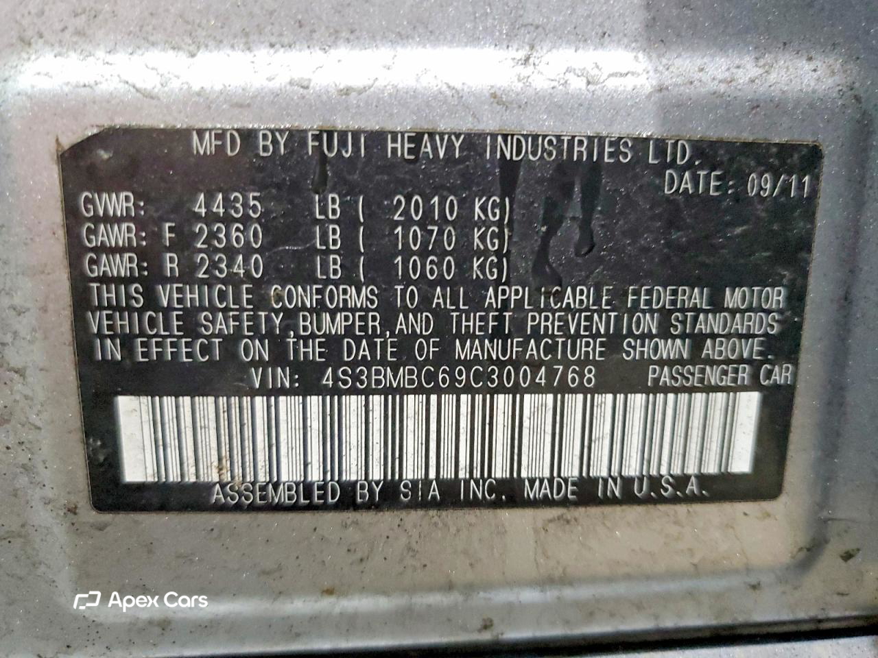 Subaru Legacy 2012