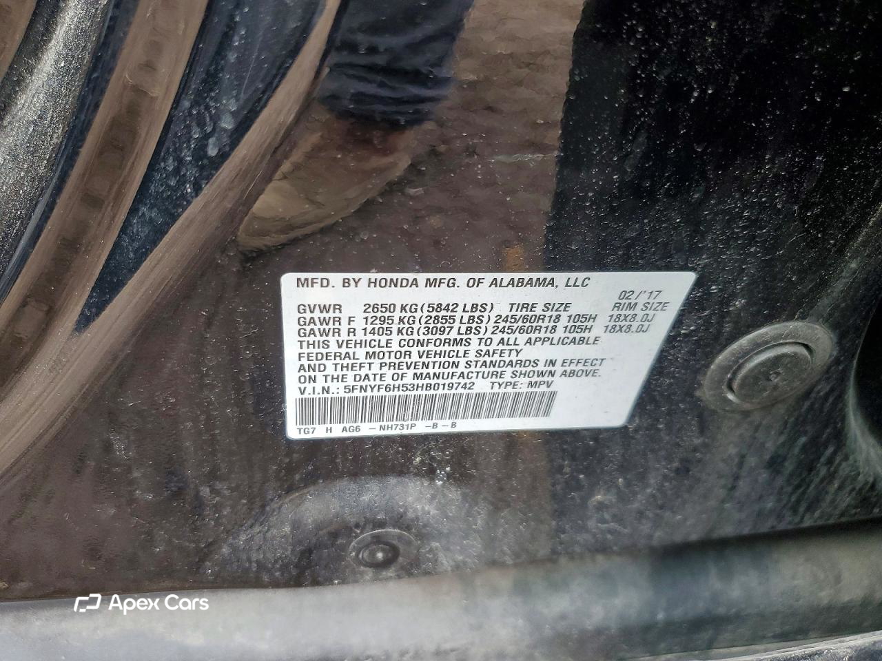 Honda Pilot 2017