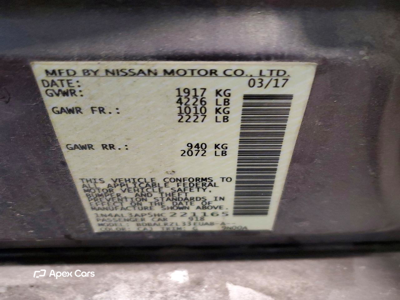 Nissan Altima 2017