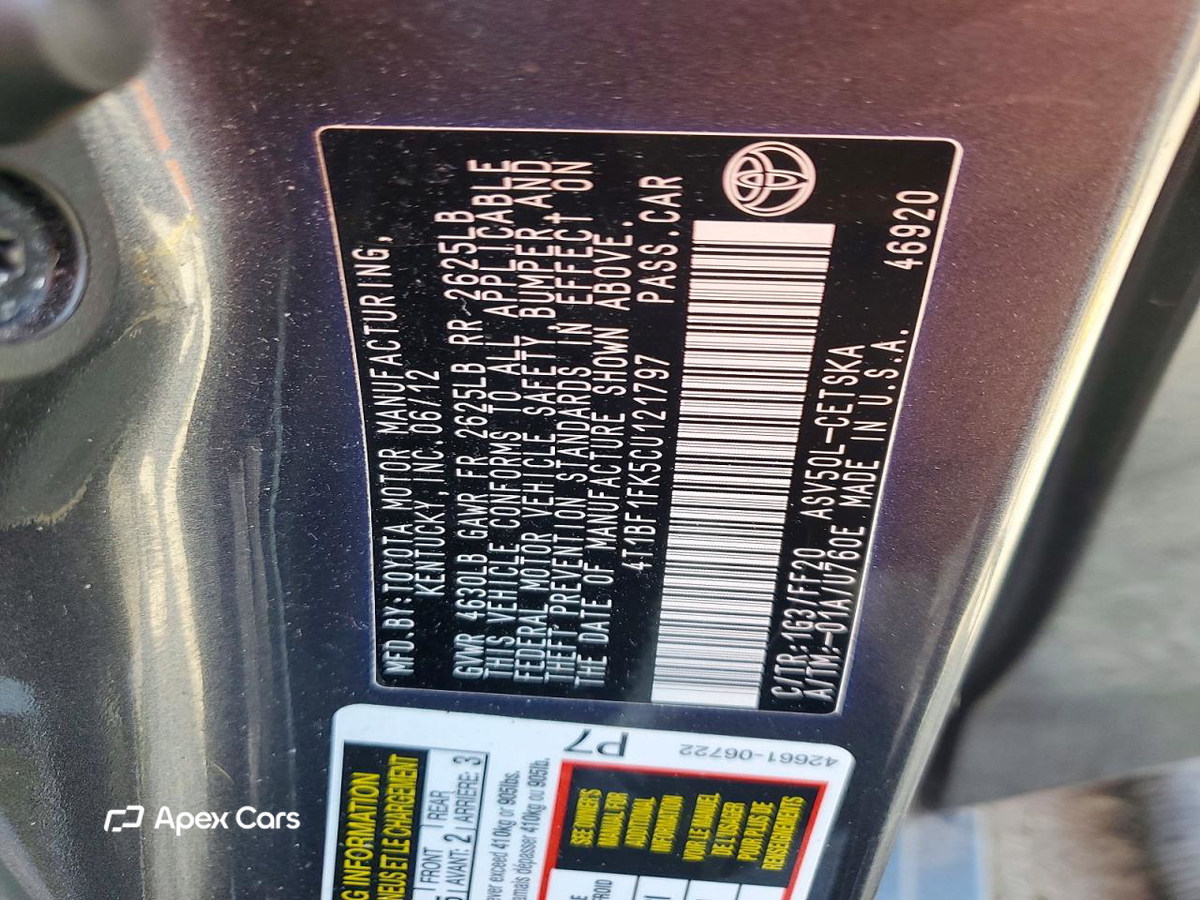 Toyota Camry 2012