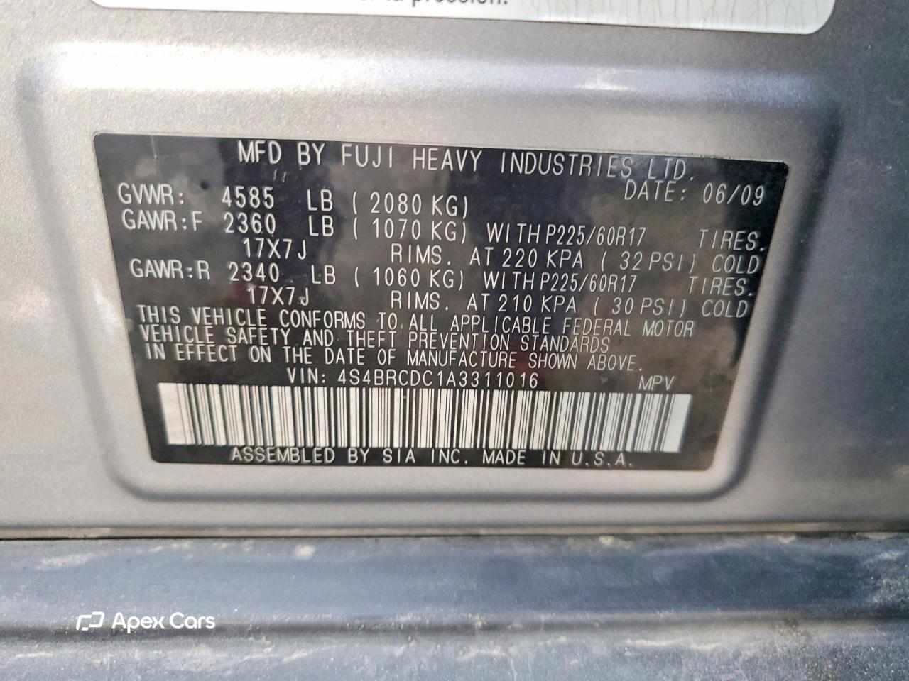 Subaru Outback 2010