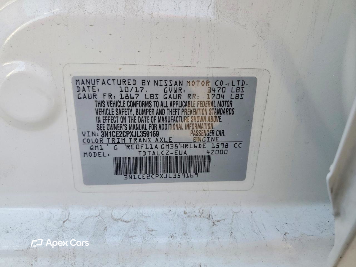 Nissan Versa 2018