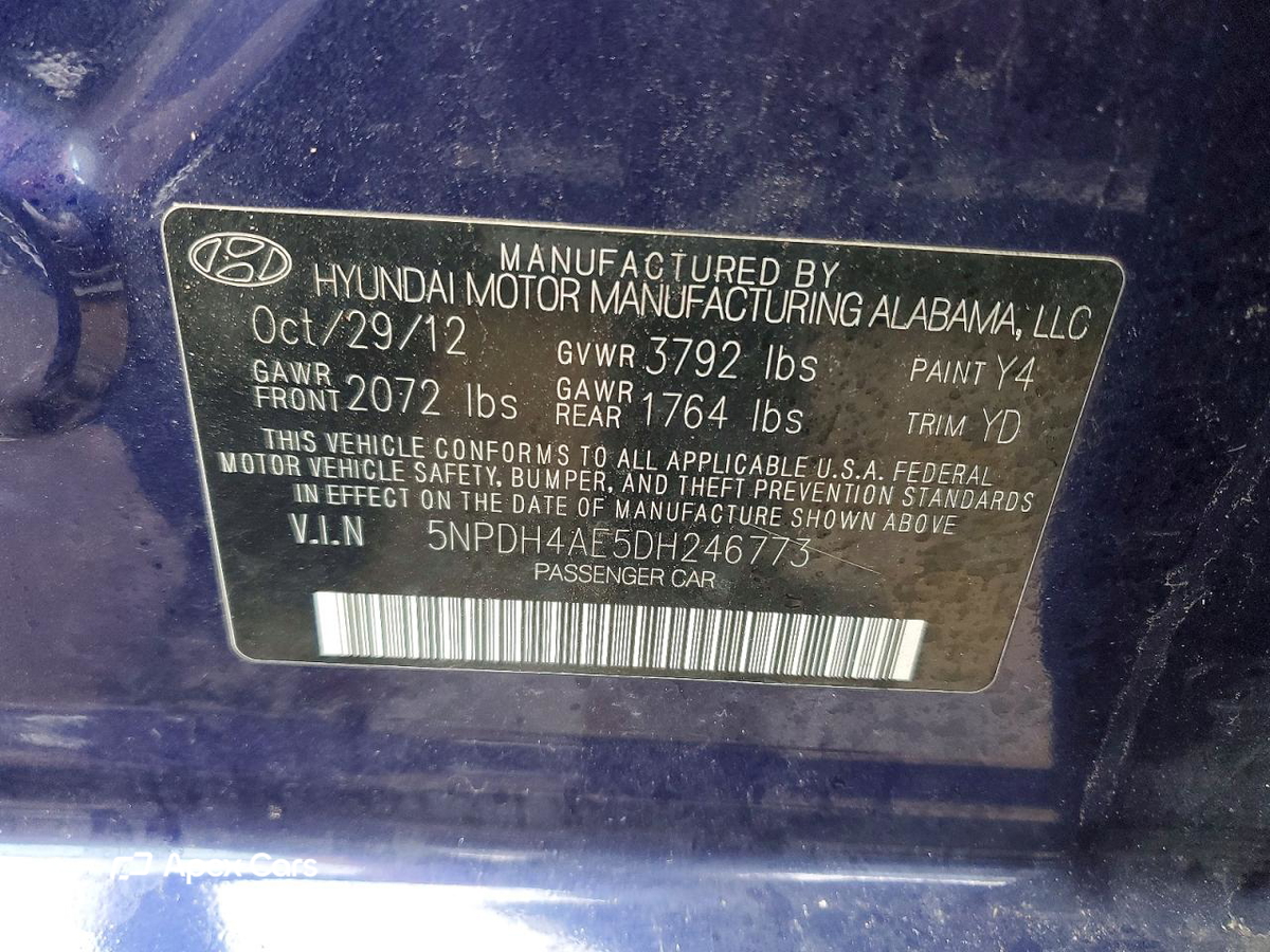 Hyundai Elantra 2013