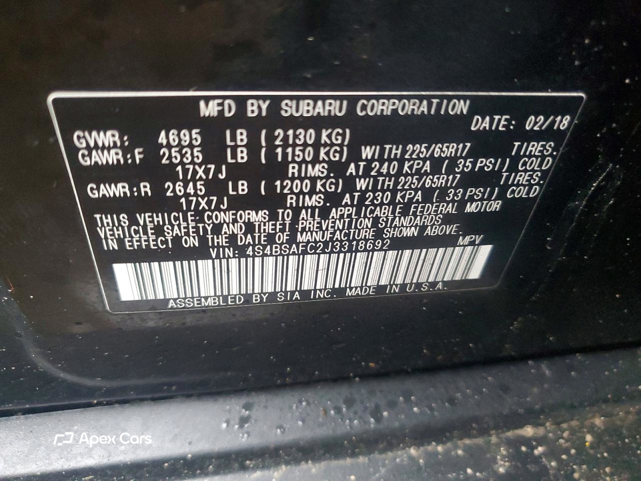 Subaru Outback 2018