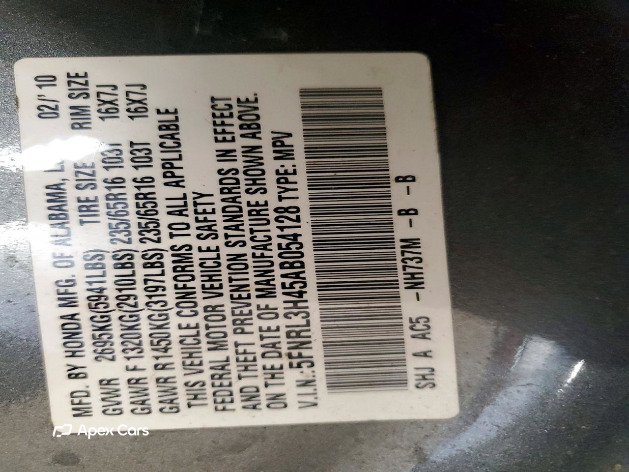 Honda Odyssey 2010
