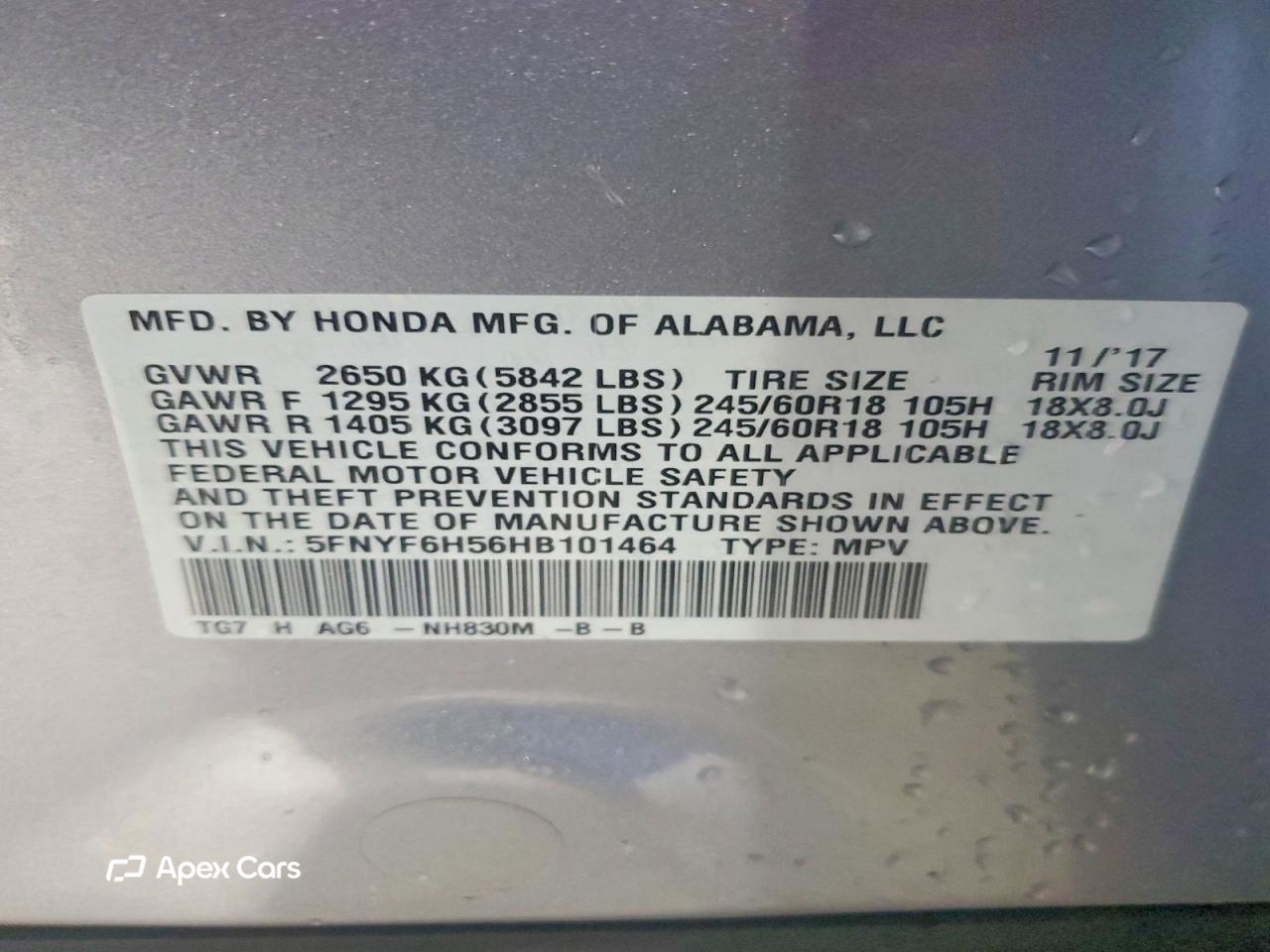 Honda Pilot 2017
