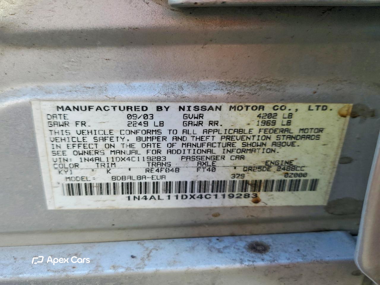 Nissan Altima 2004