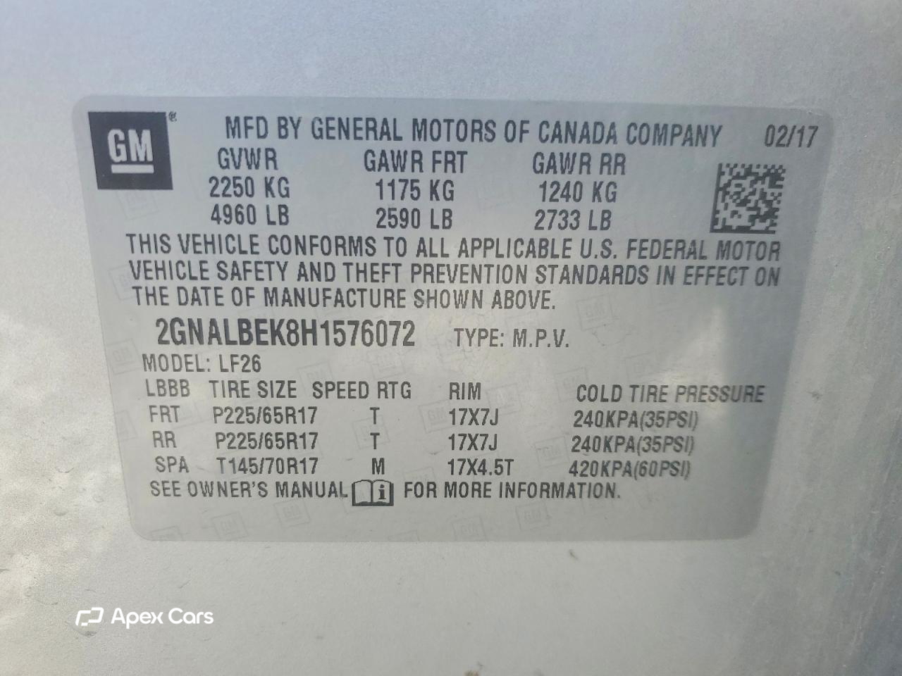 Chevrolet Equinox 2017