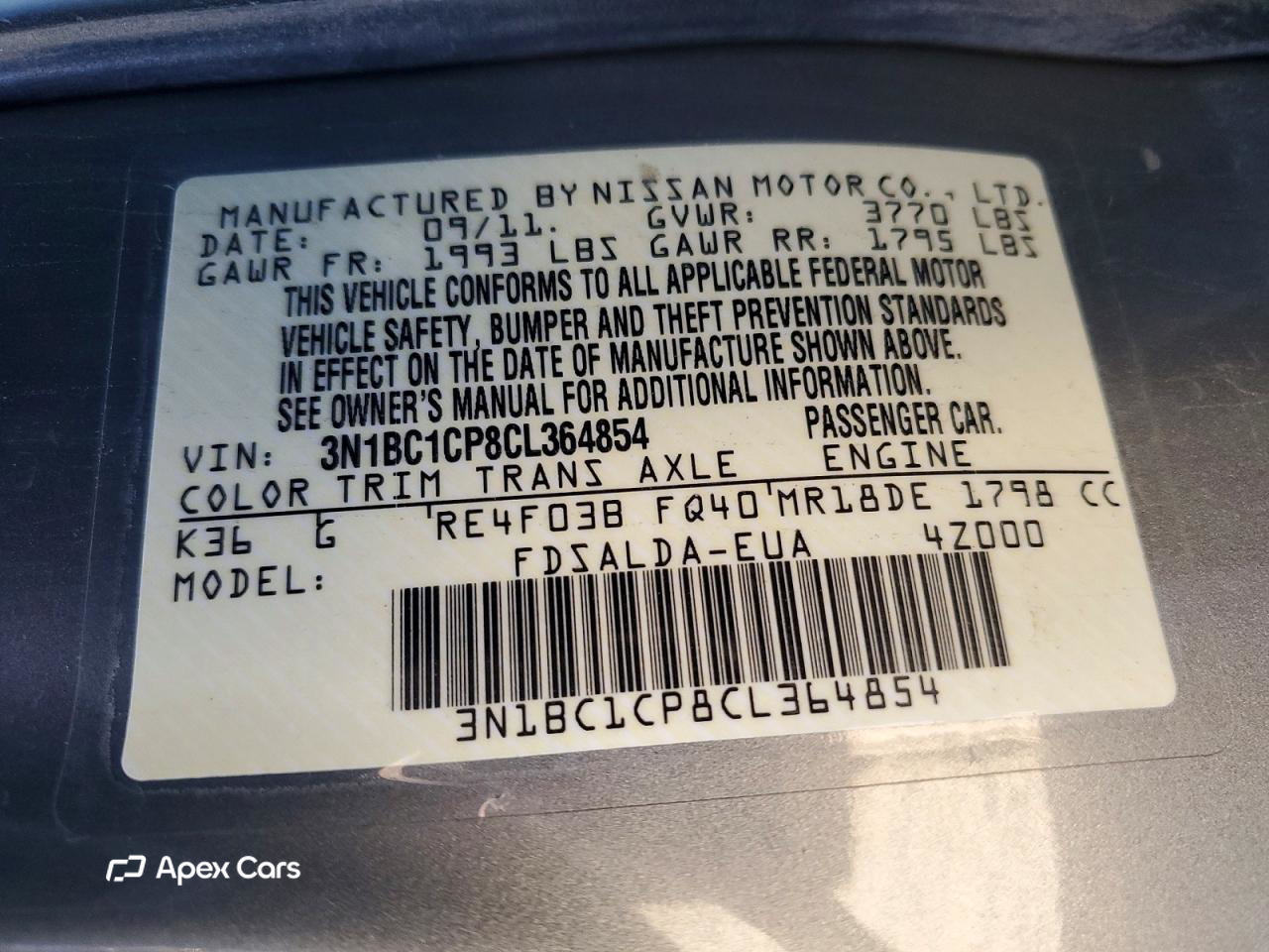 Nissan Versa 2012