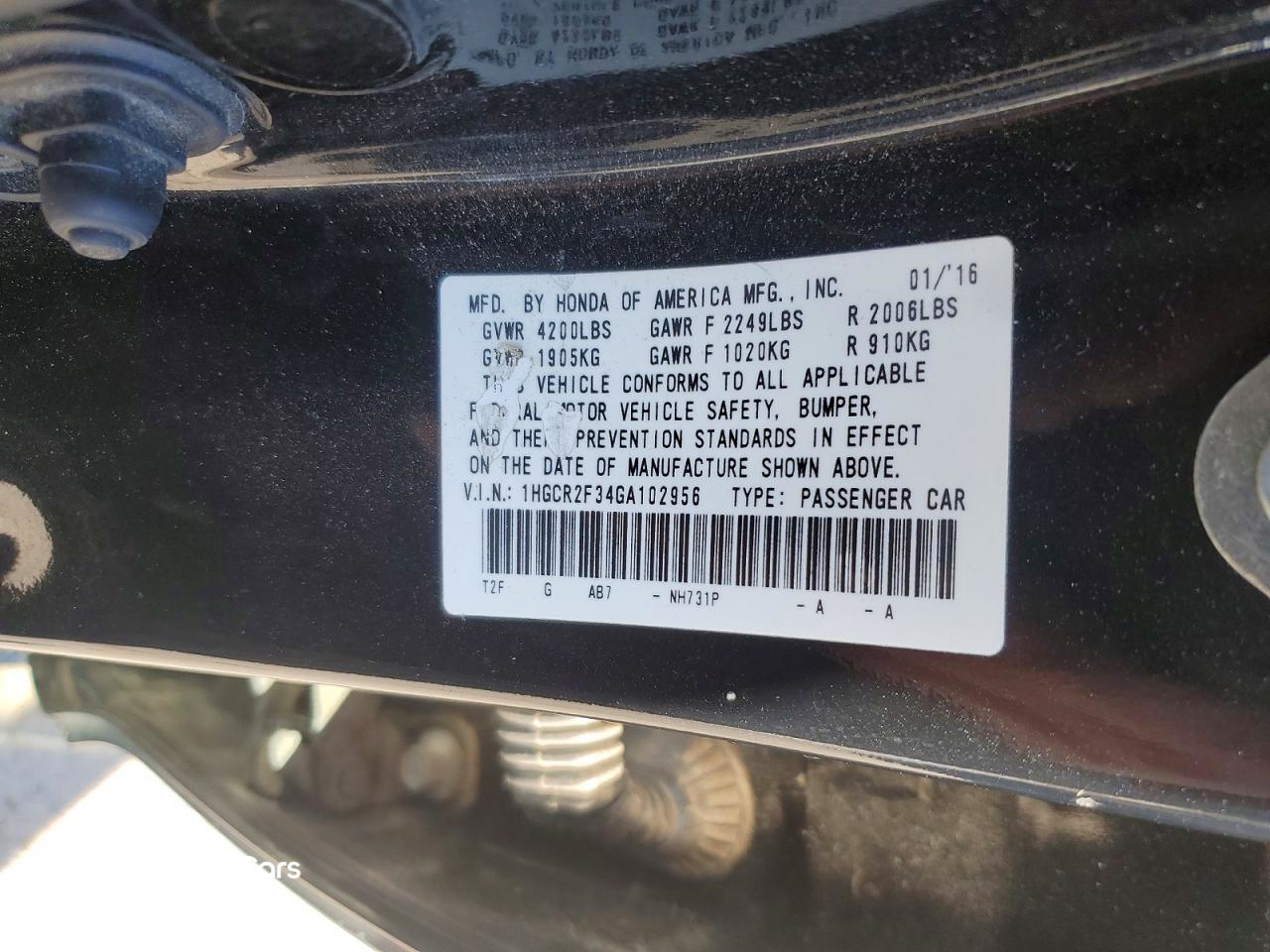 Honda Accord 2016
