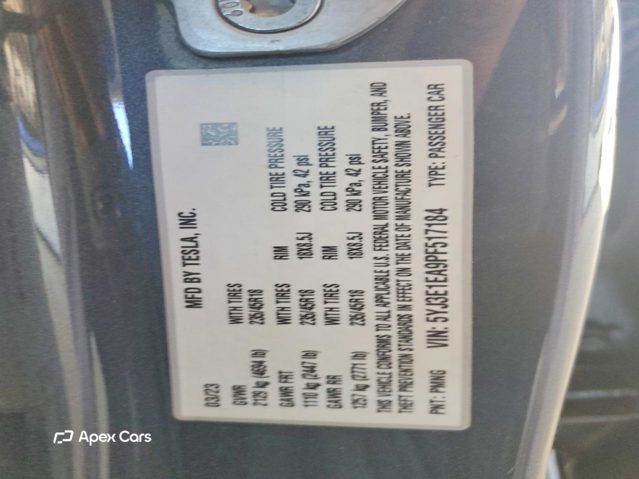 Tesla Model 3 2023