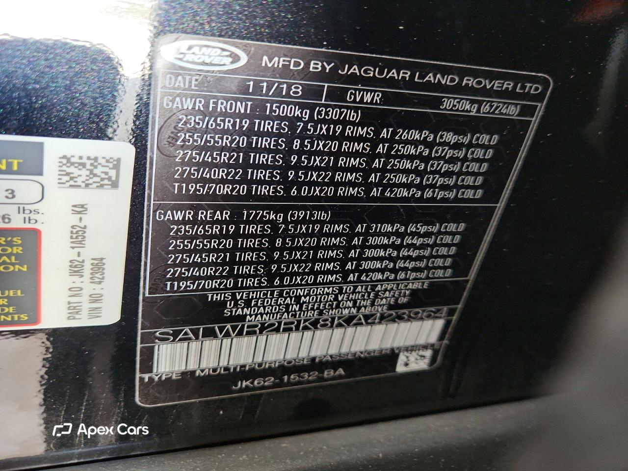 Land Rover Range Rover 2019