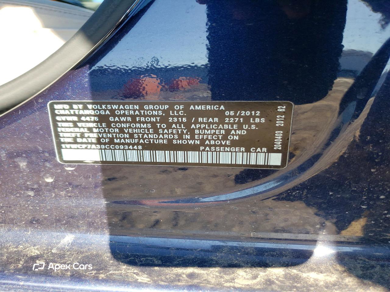 Volkswagen Passat 2012