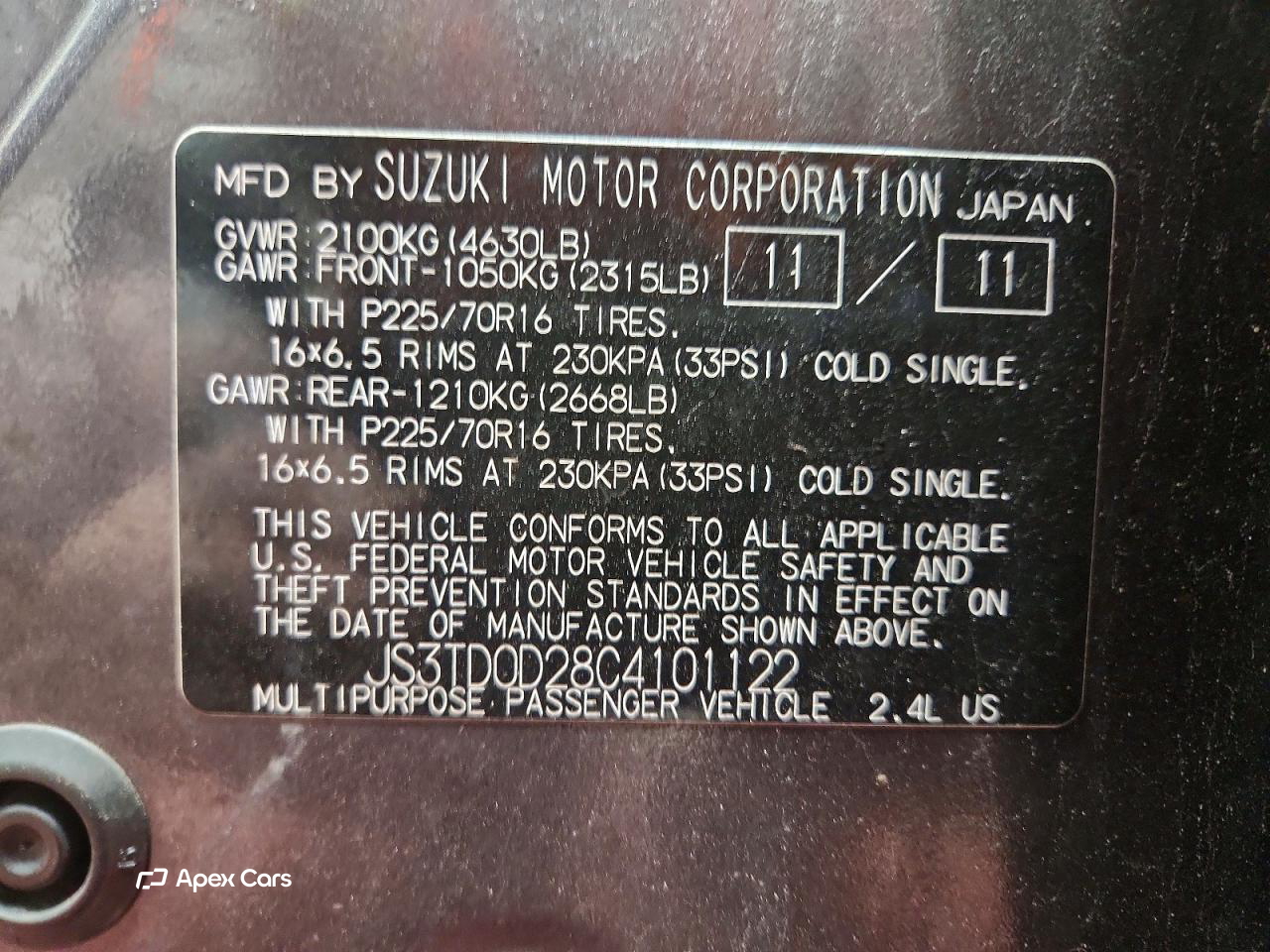 Suzuki Grand Vitara 2012