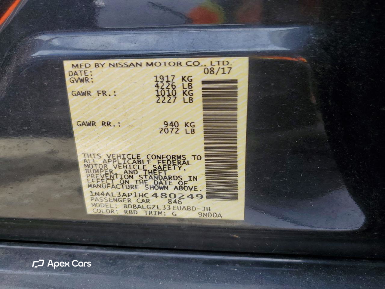 Nissan Altima 2017
