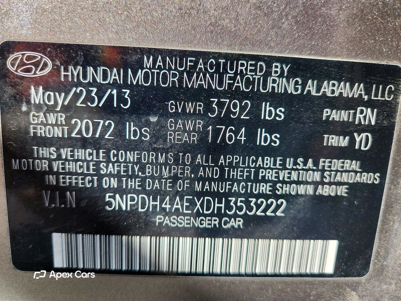 Hyundai Elantra 2013
