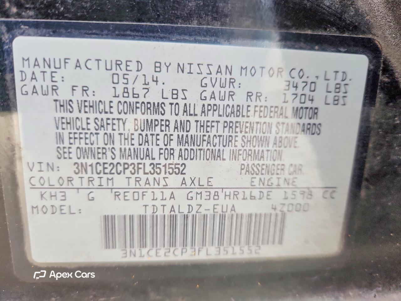 Nissan Versa 2015