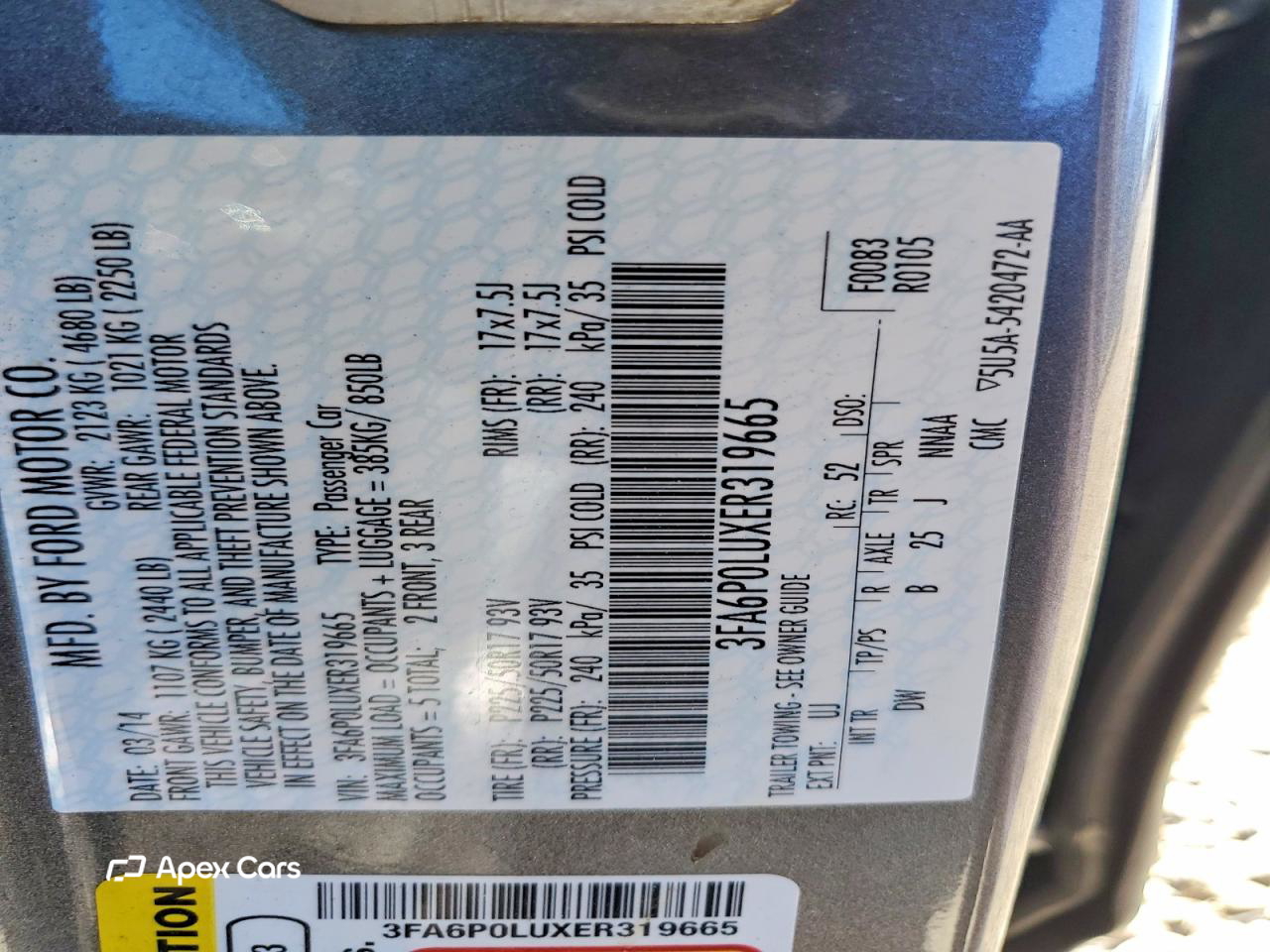 Ford Fusion 2014