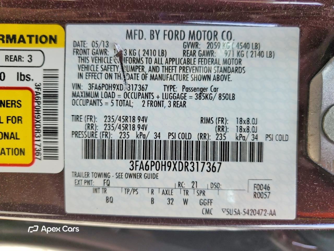 Ford Fusion 2013