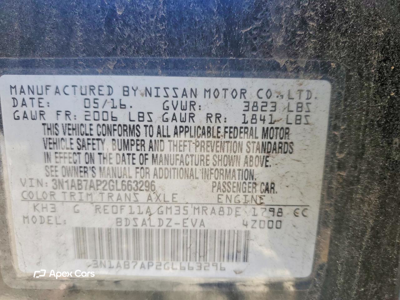 Nissan Sentra 2016