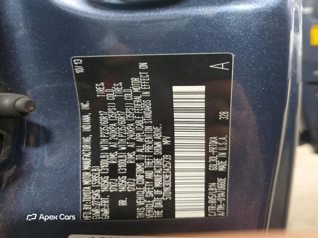 Toyota Sienna 2014
