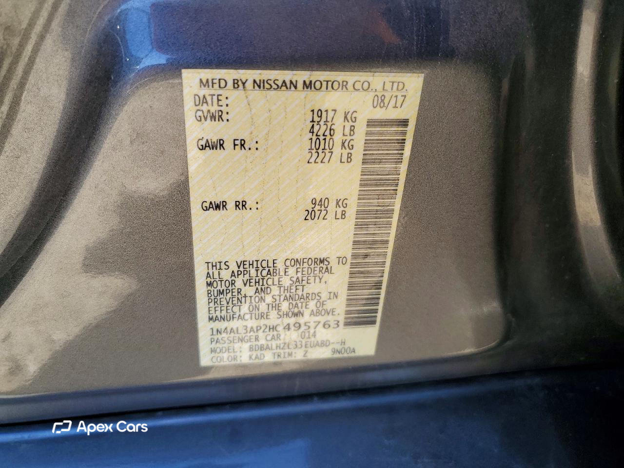 Nissan Altima 2017