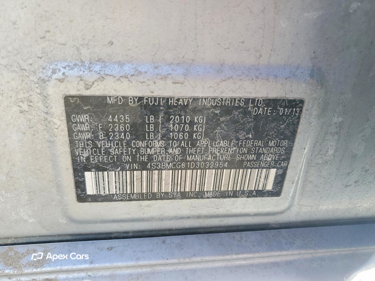 Subaru Legacy 2013