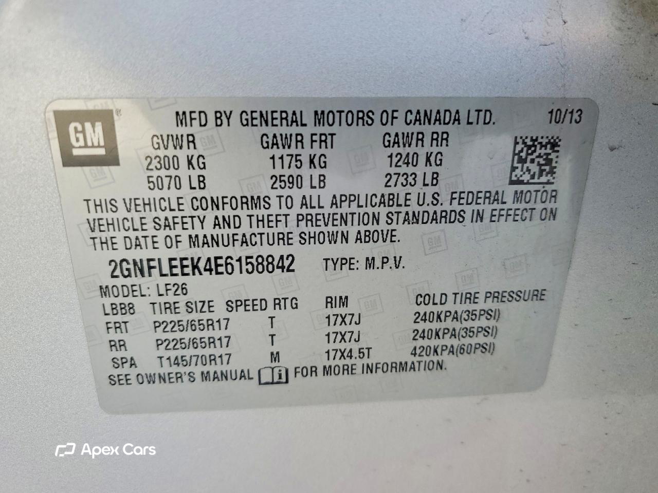 Chevrolet Equinox 2014