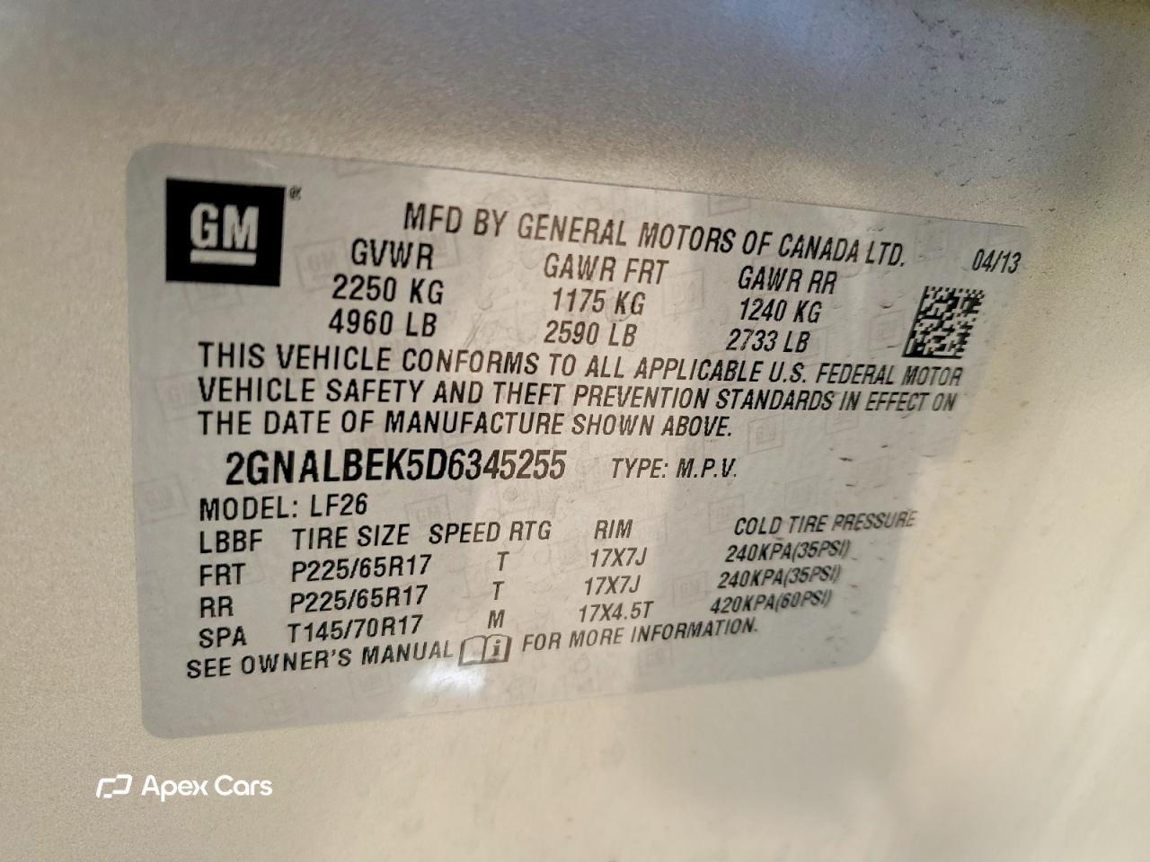 Chevrolet Equinox 2013