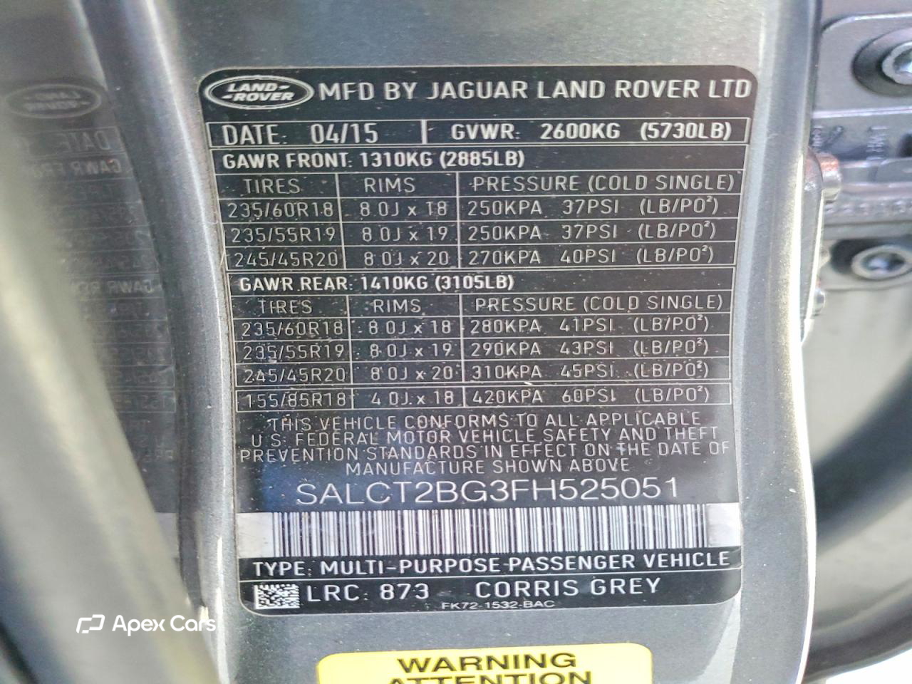 Land Rover Discovery 2015