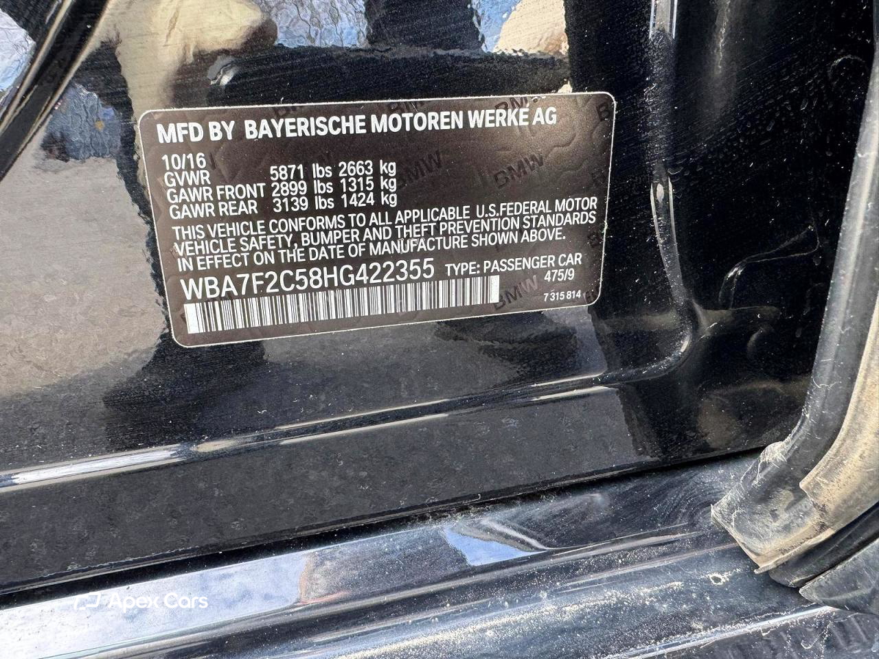 BMW Series 7 2017