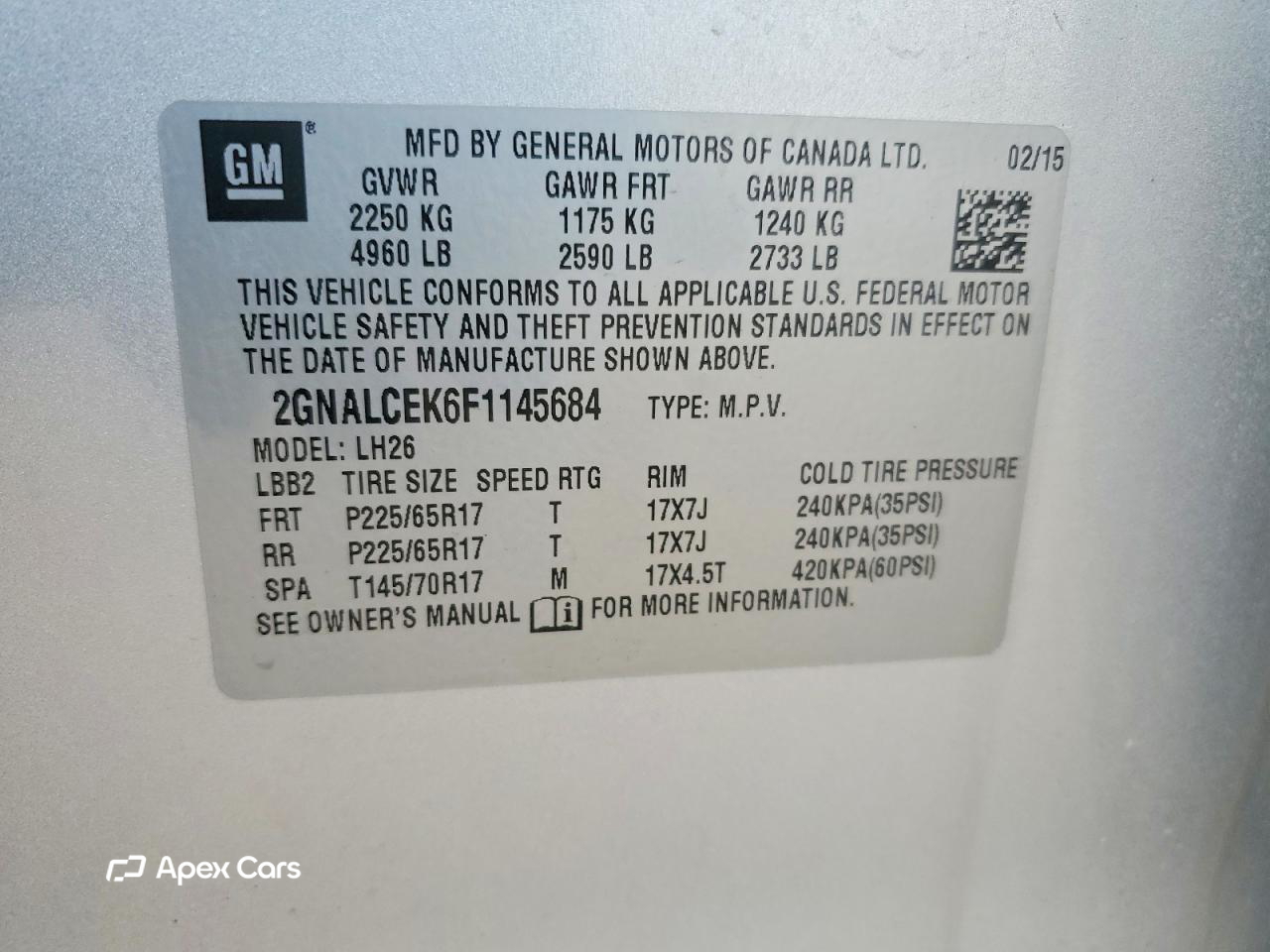 Chevrolet Equinox 2015
